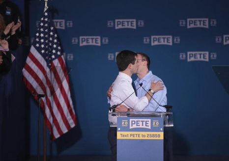 Iâ€™m Not Crying! When Mayor Pete Kissed His Husband After Announcing His